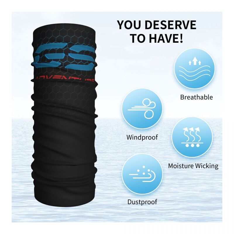 GS Adventure-Écharpe magique imprimée pour adultes, bandana à col, cagoule de moto, bandeau de sauna multi-usage, unisexe, hiver