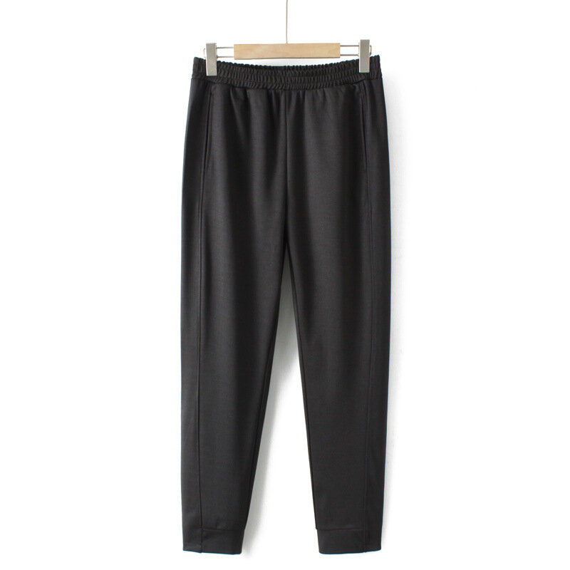 4XL Plus Size Harem Pants donna Comfort elastico in vita pantaloni elasticizzati pantaloni tinta unita abiti Curve oversize primavera 2023