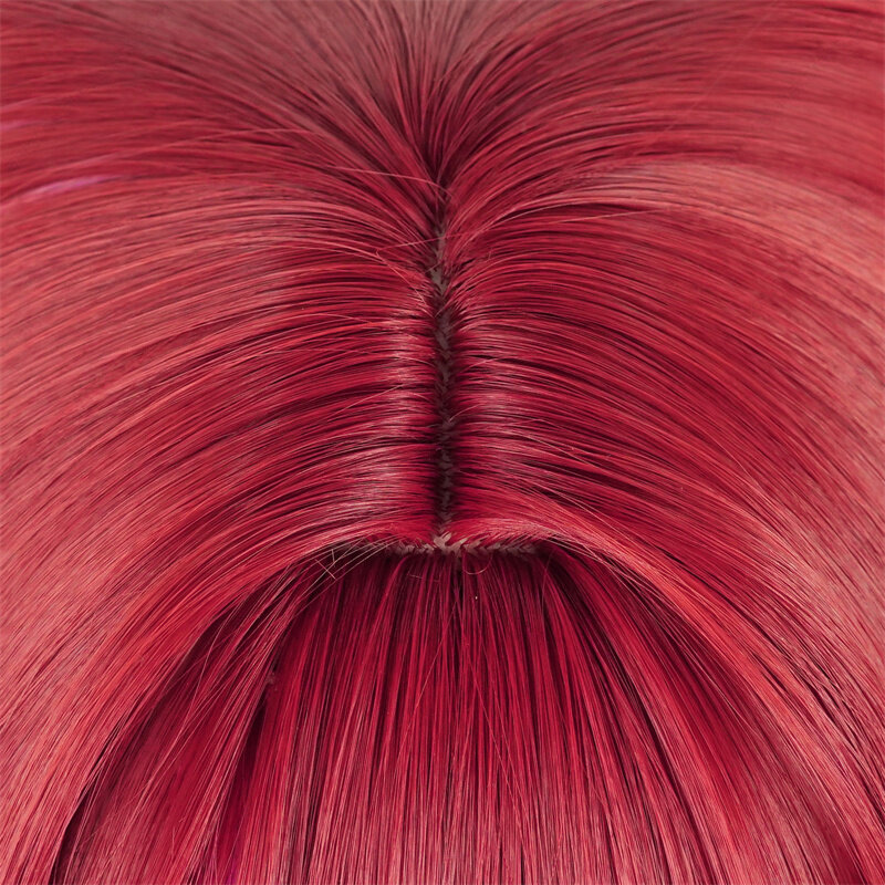 Anime Arima Kana peruka do Cosplay 30cm krótkie peruki ciemno czerwony mieszane różowe peruki odporne na ciepło syntetyczne włosy Halloween