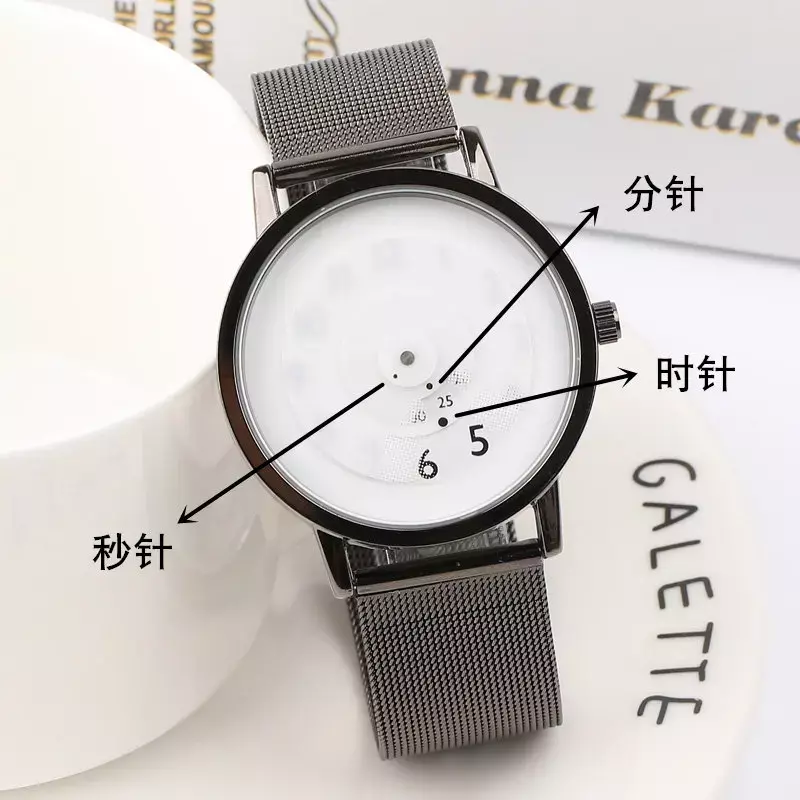 Proste męskie damskie nowy wzór kreatywne studenckie męskie wodoodporne elektroniczny zegarek niszowe