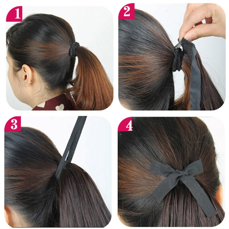 Long Ponytail Wig Fashion Highlighted Hair Extensions Personalized Hairs Accessories for Women Girls Glueless Wigs Ready To Wear
