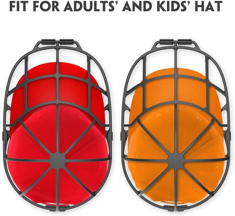 Limpiadores de sombreros de doble cubierta-Nuevo diseño de lavadora de gorras de béisbol, apto para MARCO DE lavadora de sombreros de adultos/niños/jaula de lavado, sombrero Sha