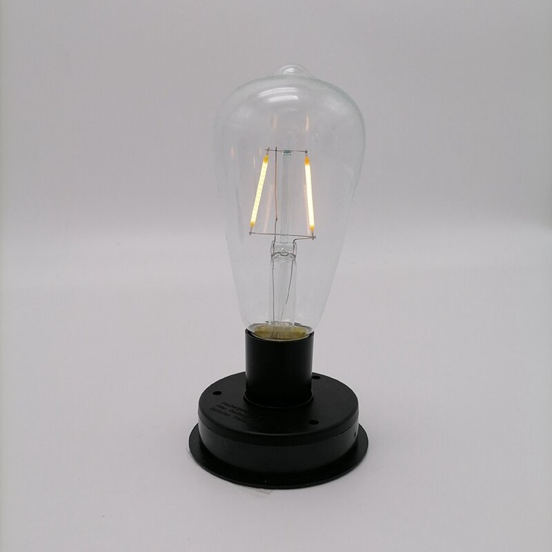 태양광 LED 텅스텐 필라멘트 전구, 2800K 자동 조명 센서, 울타리 야간 조명, 정원 램프, 1PC