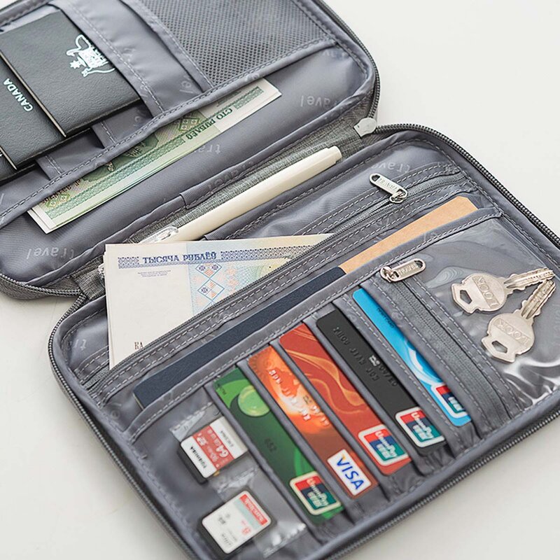 Creative Waterproof Document Case Organizer Travel Accessories Document Bag Cardholder Hot Travel Wallet Family Passport Holder