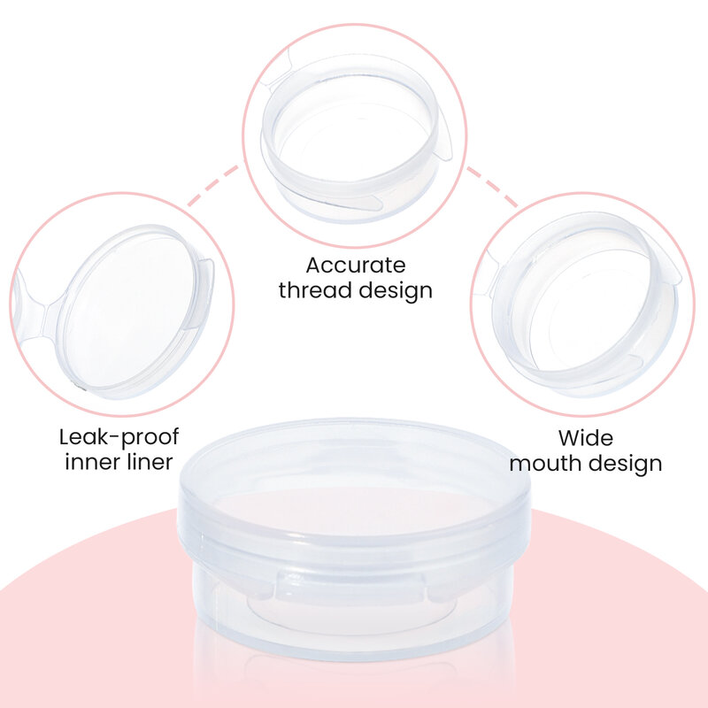 5g Make-up Gläser Mini Probe Flasche Versiegelung Topf Gesicht Creme Behälter Kunststoff transparente Fall Salats auce tragbare Box