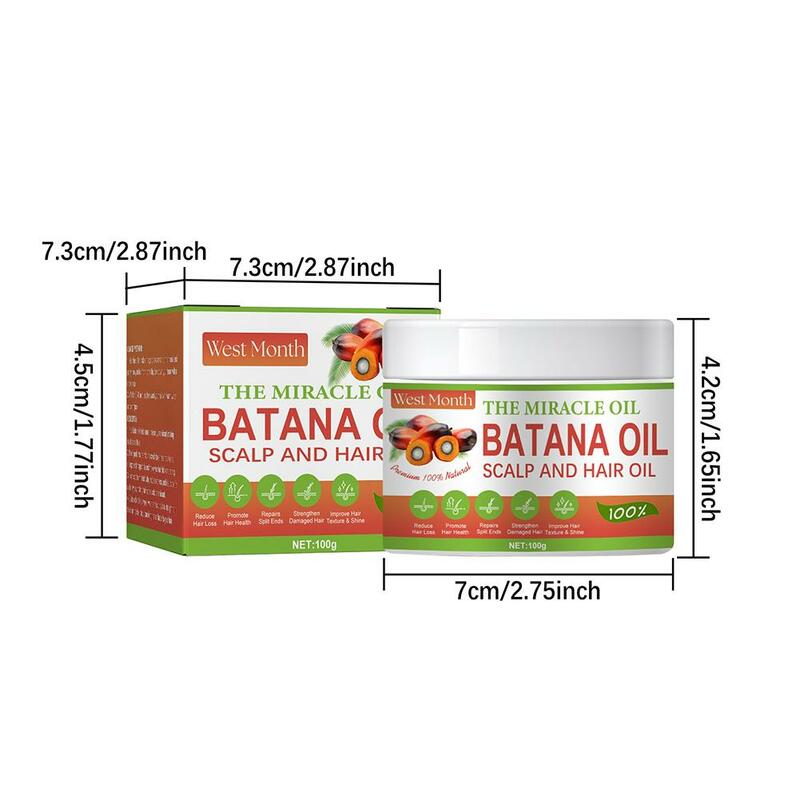 Batana Oil Conditioner Hair Butter Traction Alopecia Anti-break Products Moisturize Repair Dry Hair Mask