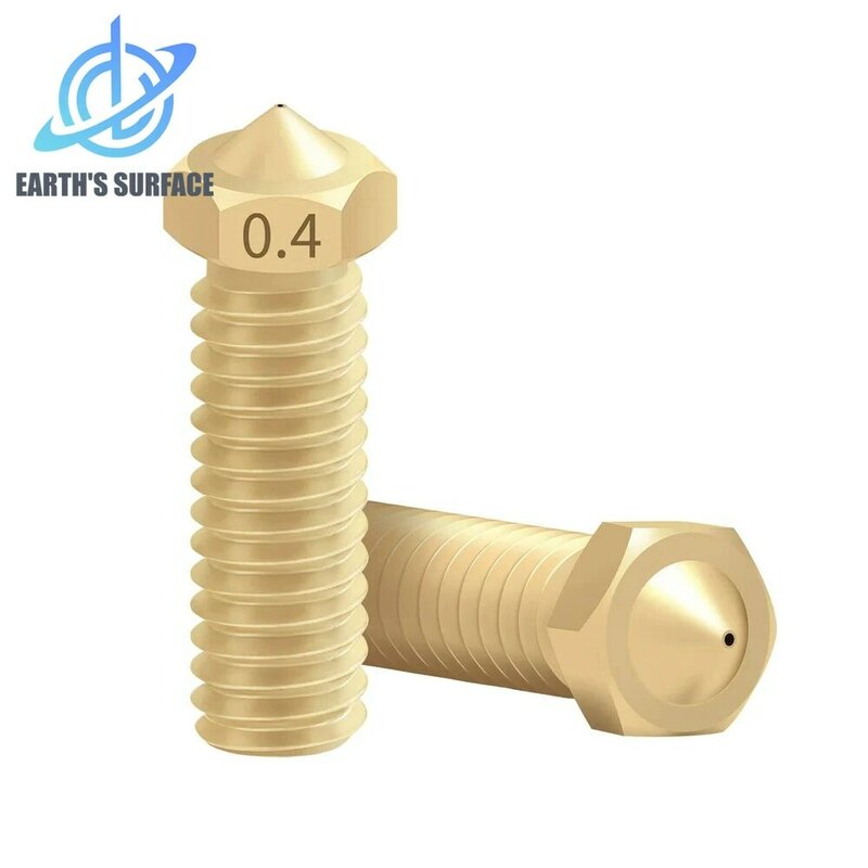 3D Printer Parts 6/12pcs All Metal Brass Volcano Nozzles 0.2/0.3/0.4/0.5/0.6/0.8mm For 1.75mm Filament For Sidewinder X1 BLU-5
