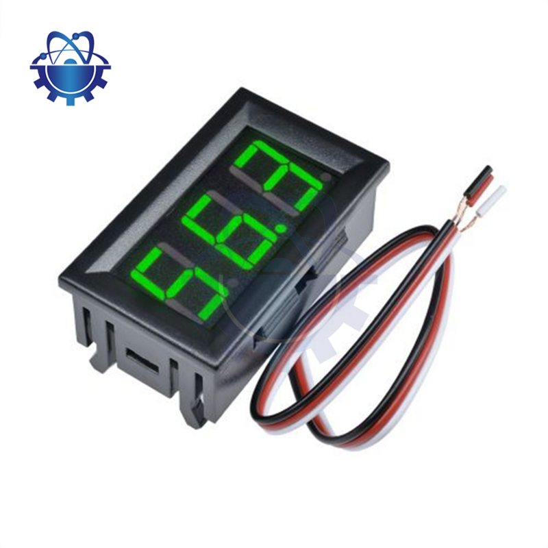 Modulo voltmetro digitale a tre fili LED di CC 0~99.9V 0.56 pollici con tensione della linea terminale e modulo di superficie corrente