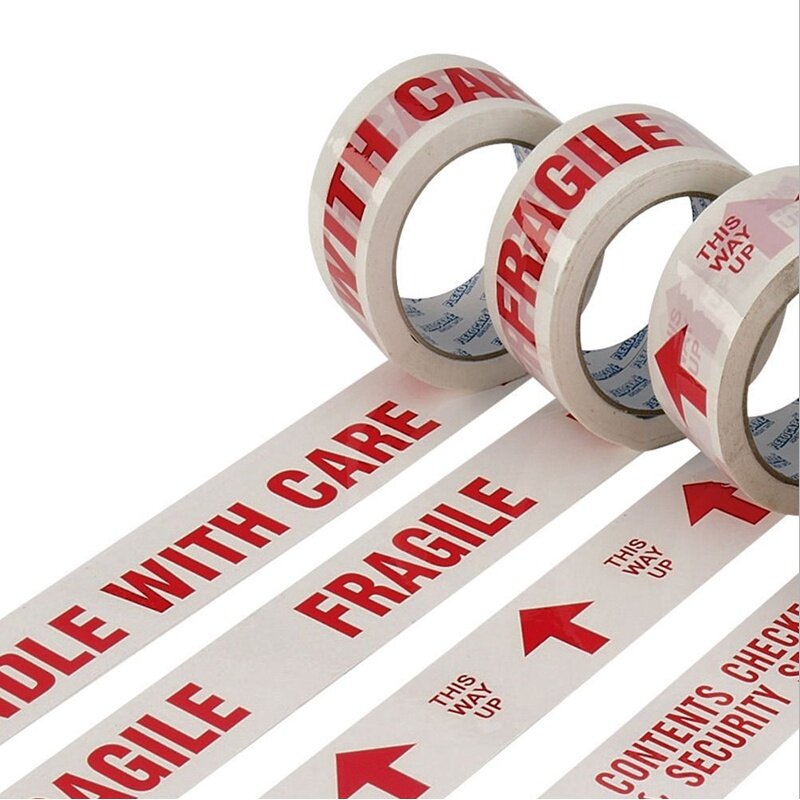 Customized productCustom Printed Fragile Tape BOPP Shipping Packing Tape With Logo