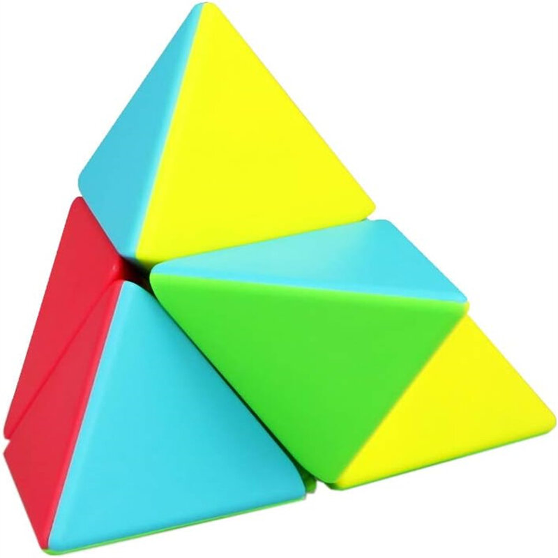 QiYi 2x2 피라미드 매직 큐브, 2x2x2 스피드 퍼즐 큐브, 전문가용 교육용 장난감, 어린이 선물