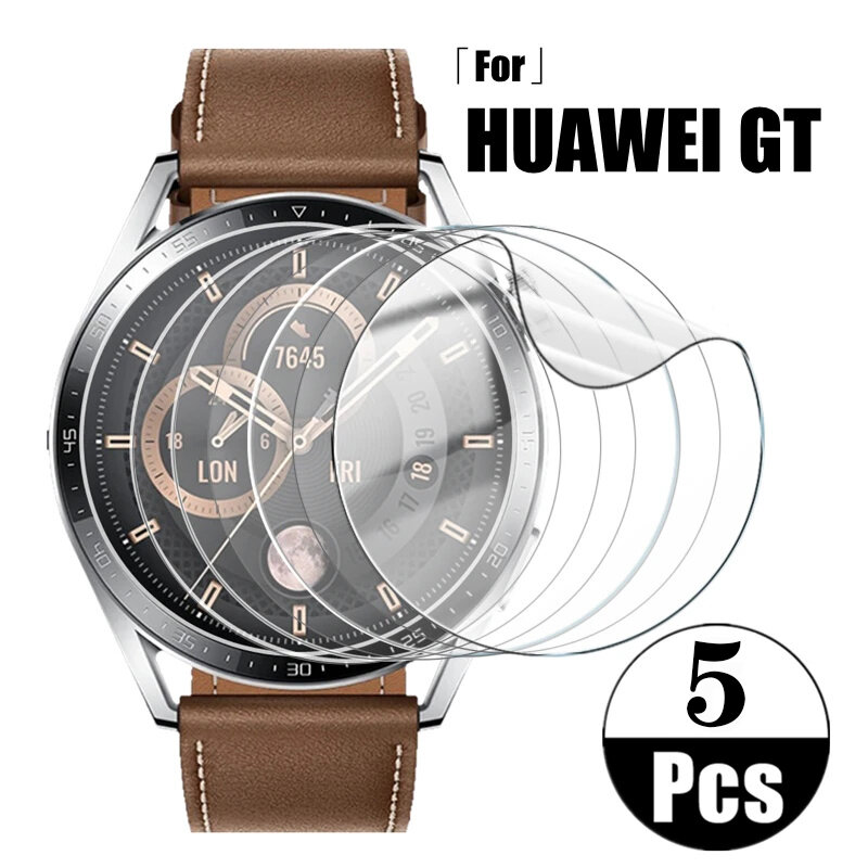 ฟิล์มไฮโดรเจลแบบนิ่มสำหรับนาฬิกา Huawei GT3หน้าจออัจฉริยะ42มม. 46มม. กันรอยขีดข่วนสำหรับ Huawei GT4 41มม. 46มม. ไม่ใช่กระจก