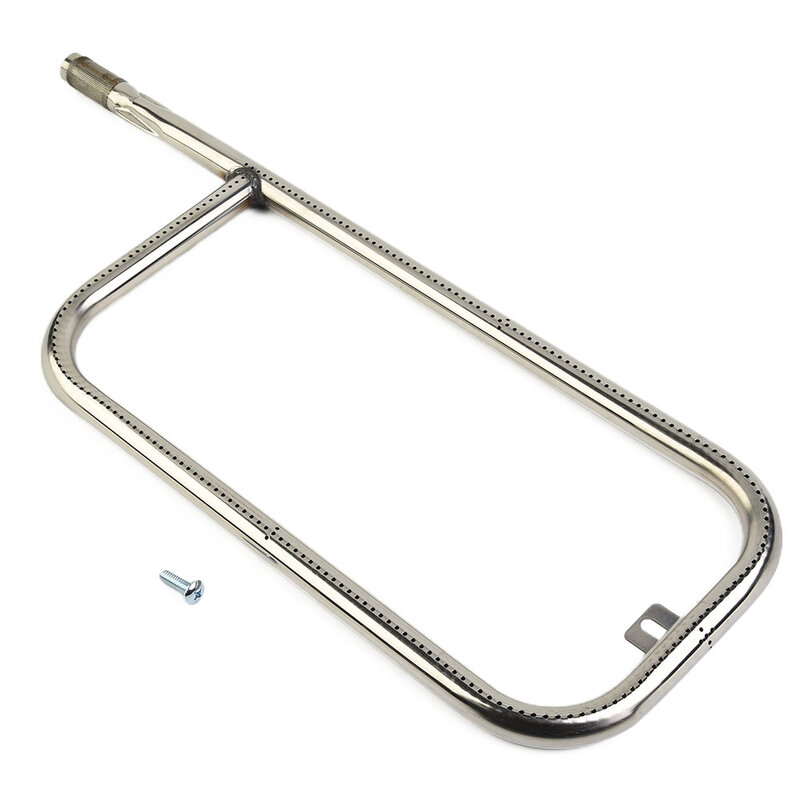 Grill Replacement Burner 52*19cm 60041/69956/41862 Burner Access Q200/Q220/Q2000/Q2200 Silver Stainless Steel Yard Brand New