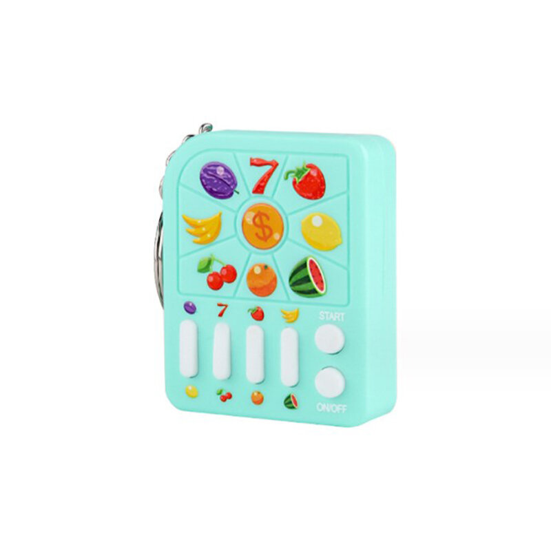 1Pcs Mini Fruit Handheld Game Players palma per bambini Hands-on Speed Games Puzzle Kids Holiday Toy Gift portachiavi divertente per bambini