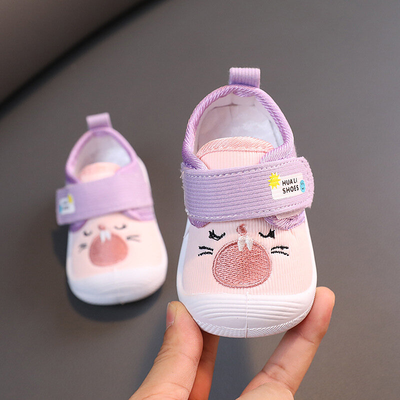 Infant Baby Shoes Cute Cartoon Walking Shoes Baby Girl Soft Sole Non-slip Prewalker Toddler Boys Breathable Sneakers Crib Shoes
