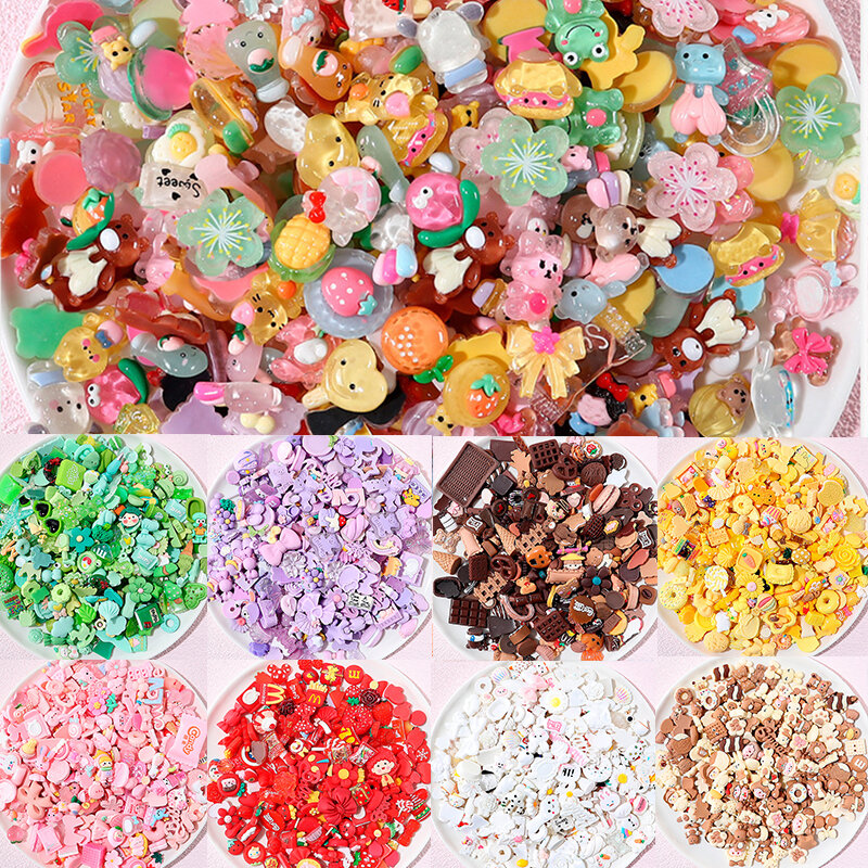 Resina Cartoon Cachobon Mix accessori artigianali fai da te per bambini caramelle natale Halloween fornitura fatta a mano creazione di gioielli Kawaii