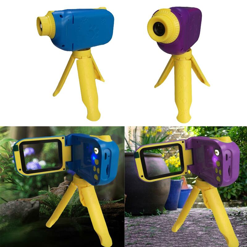 Детская камера 1080P, видеокамера, Детская цифровая камера с подставкой, игрушка, милый мини светодиодный экран 2 дюйма для праздника, подарка на день рождения