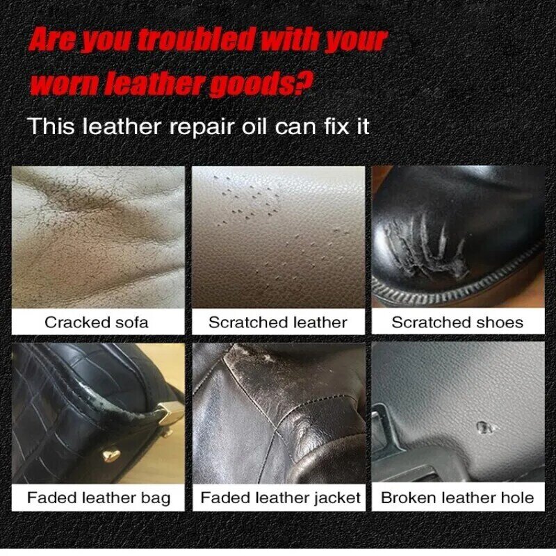 Car Leather Seat Repair Cream, casaco de couro, sapatos, saco, arranhão, crack, recondicionado, cor, 50ml