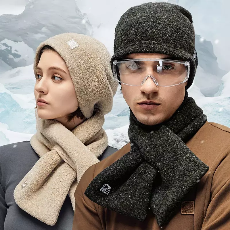 Xiaomi SUPIELD Aerogel теплая шапка шарф зимняя бархатная шапка Флисовый Шарф уличная шапка для верховой езды утепленная бархатная шапка для пар