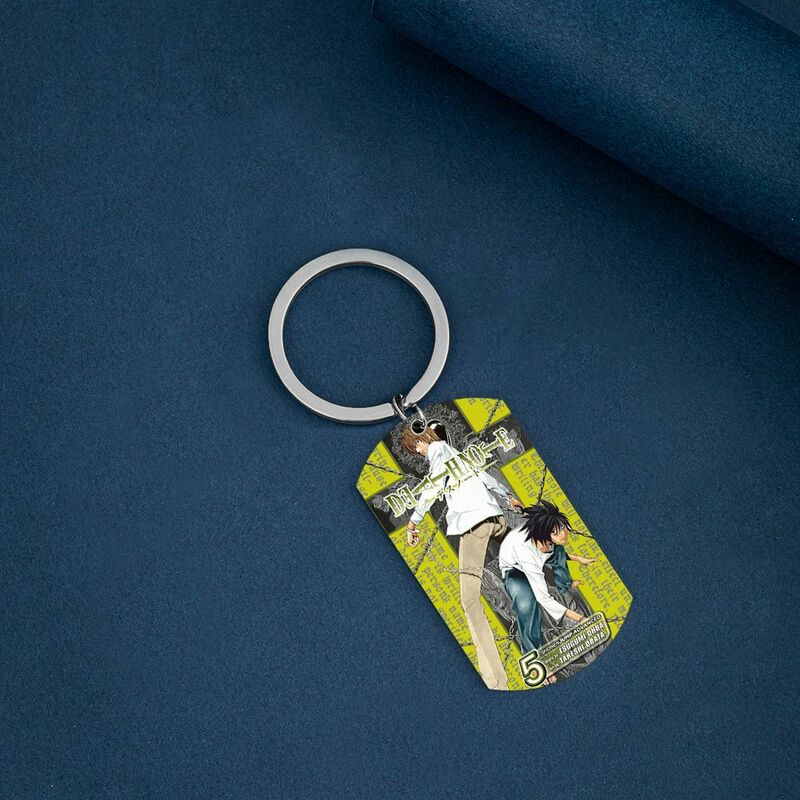 Anime Death Note Yagami Light L · Lawliet Ryuk Cosplay, clé en alliage métallique, porte-clés JOKeychain, pendentif, accessoire, accessoires, cadeau