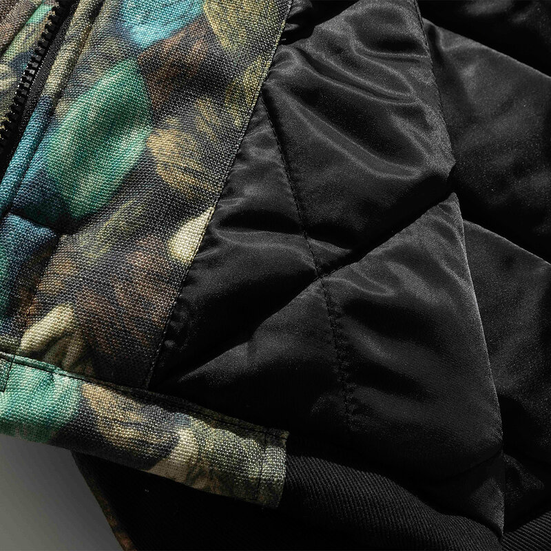 Jaqueta de inverno na moda zip up down coat vintage oversize 2022 homens coreano moda streetwear outwear roupas masculinas