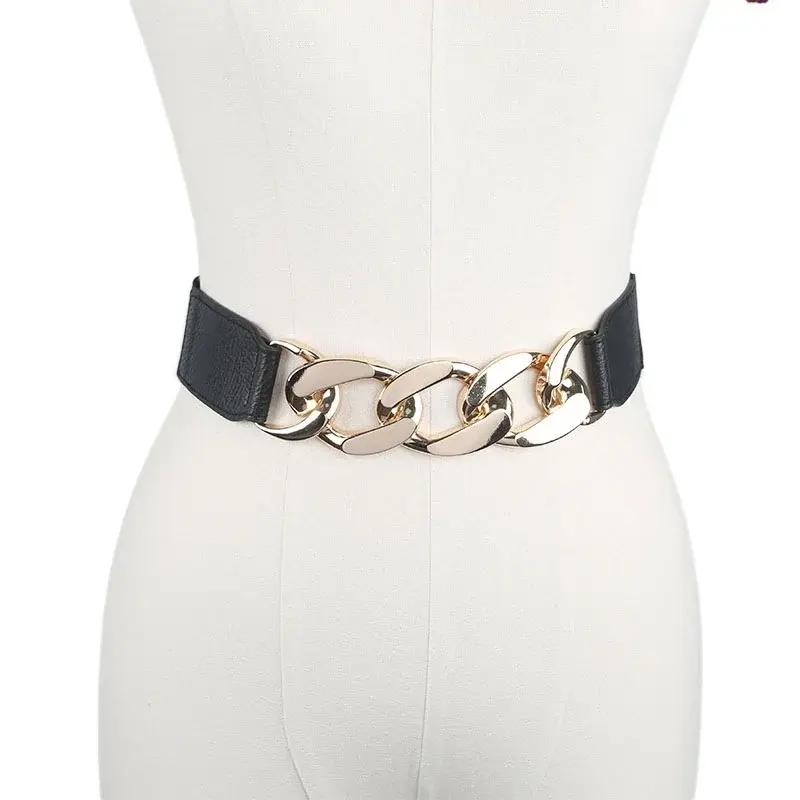 Catena di personalità alla moda cintura elastica in metallo da donna cintura per abiti da donna regalo di lusso