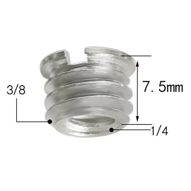 1pc 1/4 3/8 To 5/8 Threaded Screw Mount Adapter For Levels Tripods SLR Cameras Other Studio Accessories Precise Measurement