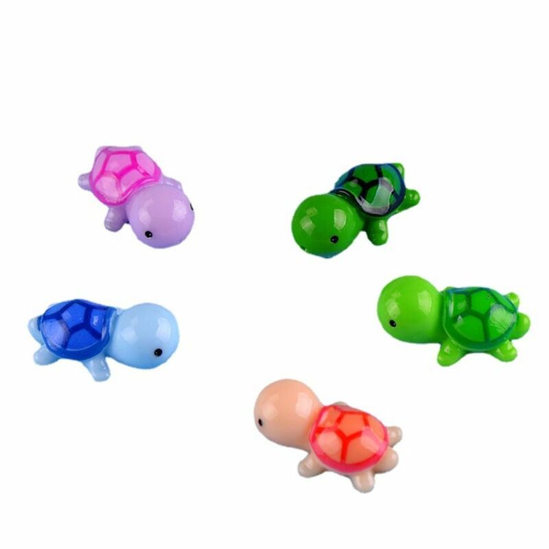 Miniaturas de tortuga, bonsái creativo, Mini muñeca de tortuga, juguete de regalo de resina