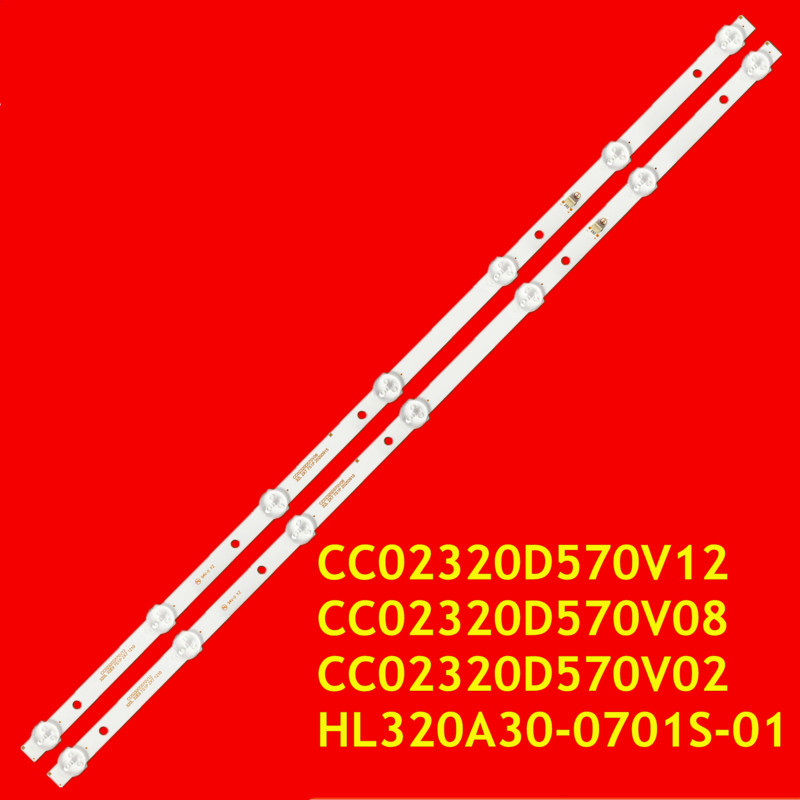 Strip LED untuk LED32G200 Strip Strip 32LEX-7047/T2C RTDVD3215-B ПТ-81ЖК-170ЦТ 3320L 32E9 7S1P 2X7
