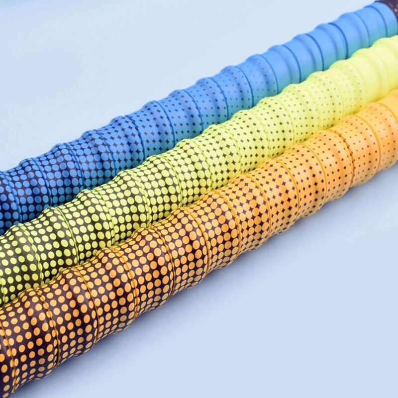 180cm Gradient Colorful Thickened Sport Fishing Rod Sweatband Anti-Slip Sweat Tape Wraps Badminton Tennis Racket Grip Tape