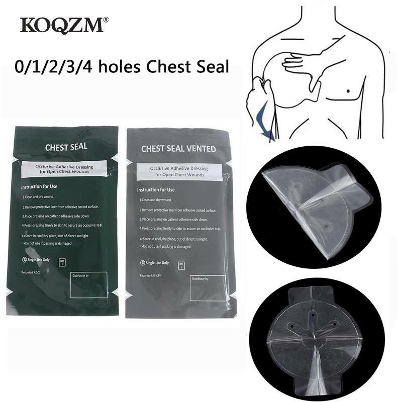 1/2Pcs North American Rescue Hyfin Chest Seal Outdoor Emergency Medical Treatment Medical Chest Seal Vented