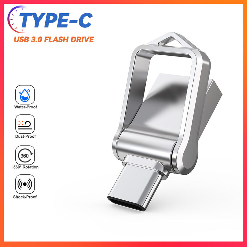 TOPESEL32 GB 64GB 128GB Type C Ultra touristes Mini USB 3.0 Flash Drive Memory Stick U Disk Thumb Drive