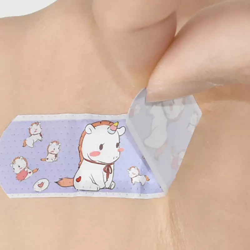 120 pz/lotto Kawaii Cartoon Water Resistant Band Aid bende in gesso autoadesive traspiranti patch pied plast per bambini