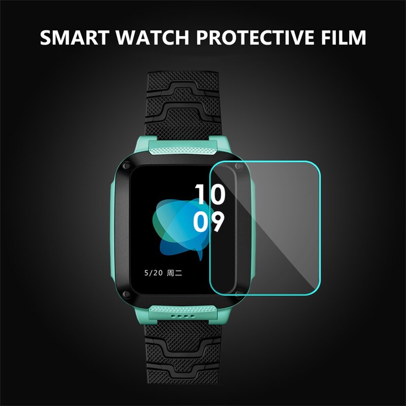 Protector de pantalla de vidrio HD para reloj inteligente Q12, Protector de pantalla de vidrio para niños y bebés, 9H de dureza, 1 Juego