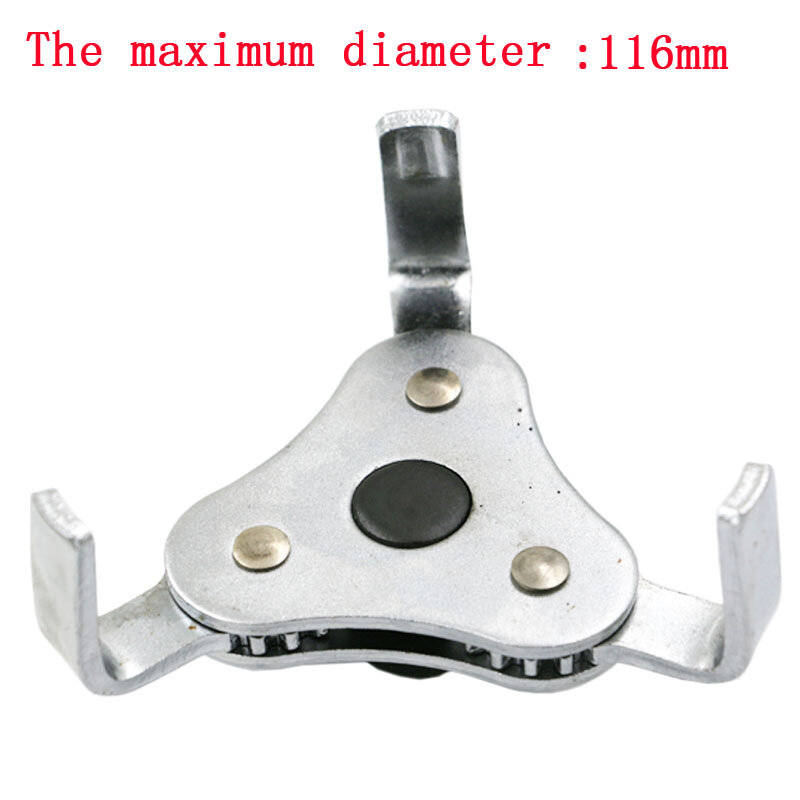 Car Repair Tools Adjustable Two Way Oil Filter Wrench Tool with 3 Jaw Remover Tool for Cars Trucks 66-116mm