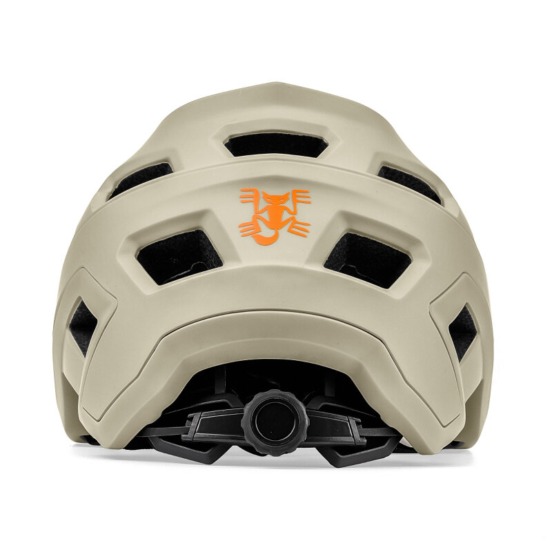 BATFOX-casco de bicicleta de montaña para hombre, protector de cabeza moldeado integralmente, color naranja, 2022