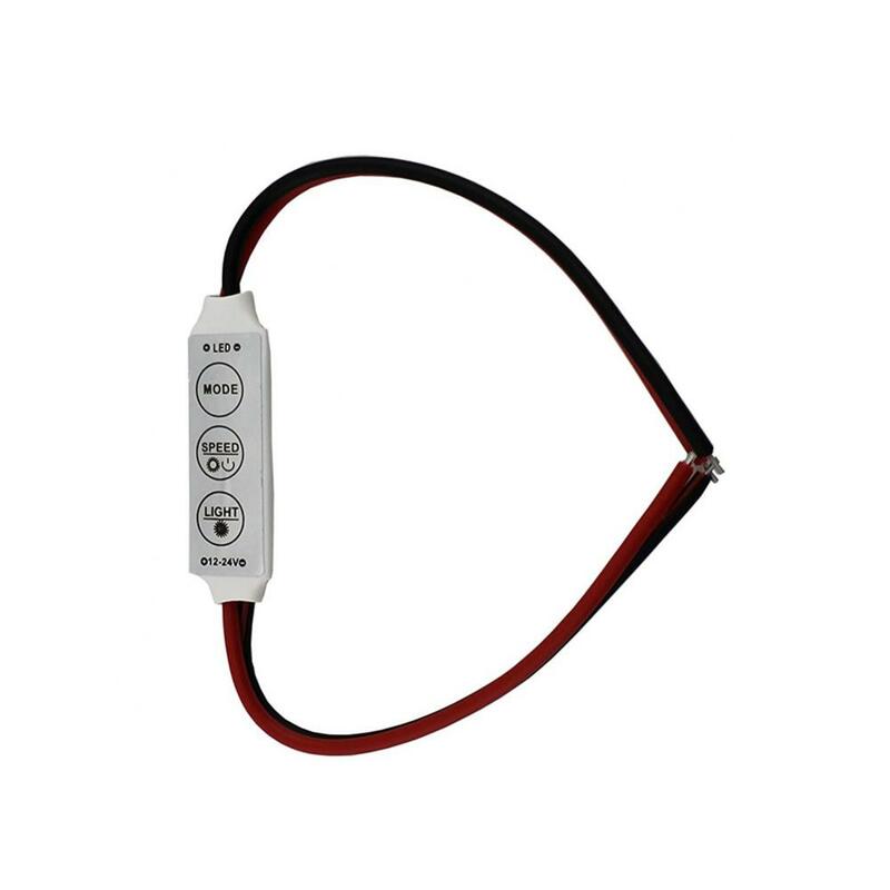 Klucze kontroler DC 12V Mini LED pasek pojedynczy kolor RGB dla SMD 3528/5050/5730/5630/3014 diody na wstążce LED 12V