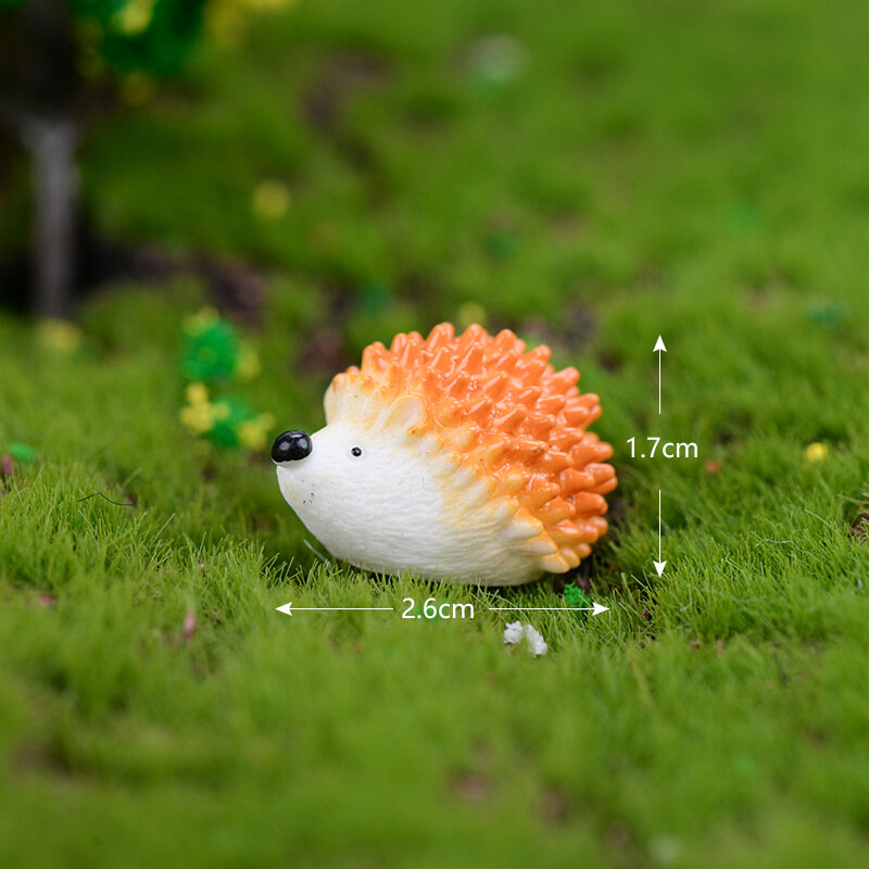 2022 heißer Verkauf Miniatur Ornament Hedgehog Decor Fee Garten Heißer Mini Hedgehog Figuren für Home Dekoration Liefert