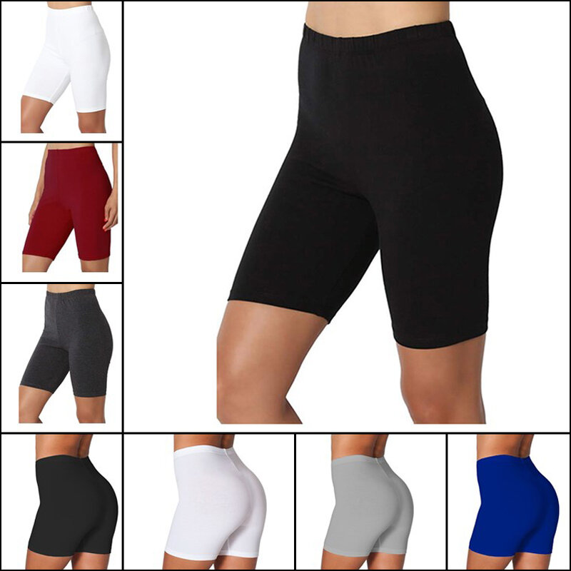 Женские тонкие шорты для фитнеса, женские летние шорты с высокой талией, велосипедные шорты, облегающая уличная одежда, женская одежда