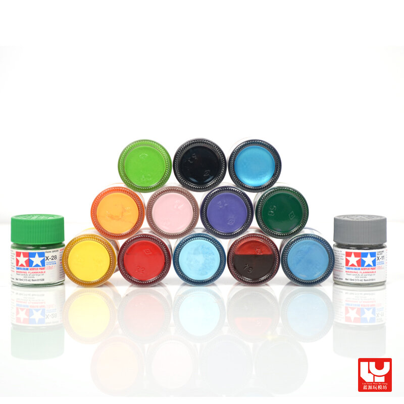 10ml Tamiya X25-X35 Modell Farbe wasser basierte Acrylfarbe glänzend Serie 11