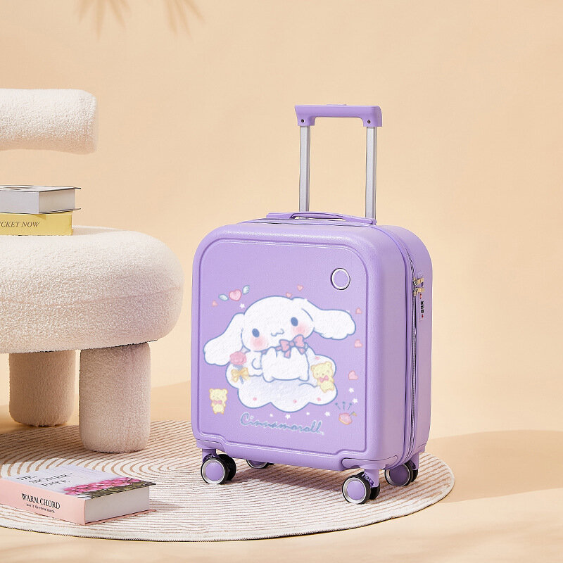 Cartoon Cute Children's Suitcase Small Lightweight Trolley Case Boarding Password Suitcase Toolbox Suitcase Suitcase with Wheels