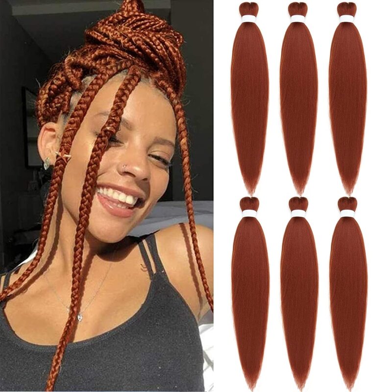 Braiding Hair 26Inch 90g Professional Synthetic Prestretched Crochet Braids Hair Extension Itch Hot Water Setting Yaki Texture