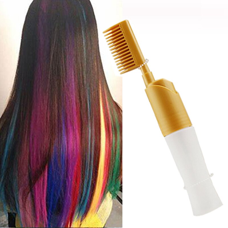Cepillo con botella para teñir el cabello, peine de aceite para hornear, herramienta de tinte para el cabello, DIY