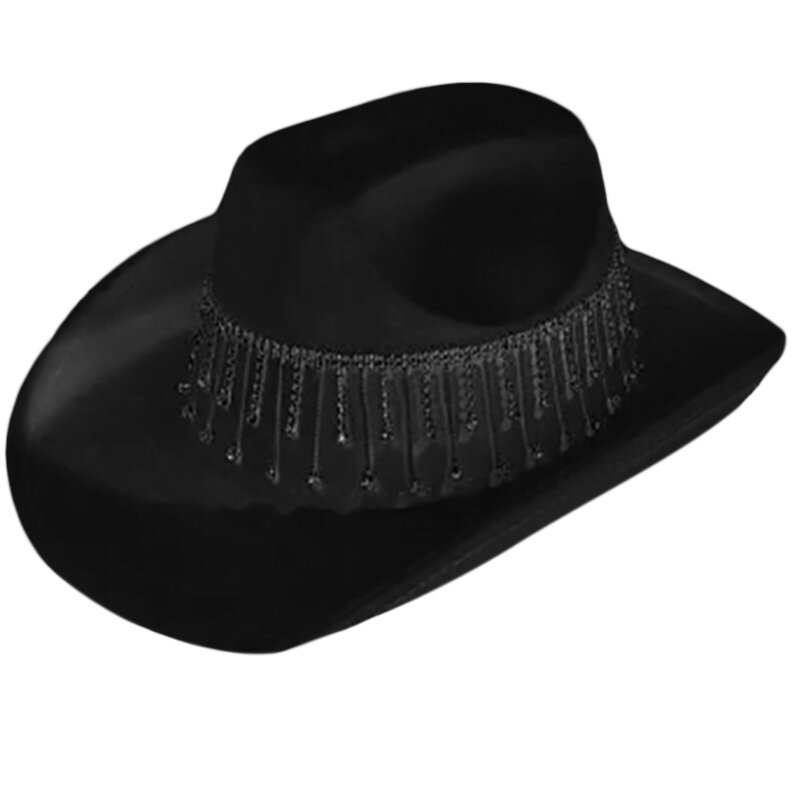 MXMB – chapeau de fête d'enterrement de vie de jeune fille, avec pompon, de Cowboy, pour mariée