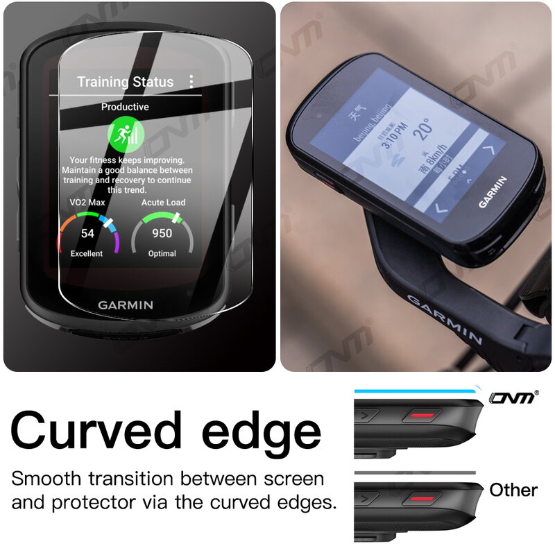 2 w 1 + szkło hartowane do Garmin Edge 540 / 840 GPS stoper rowerowy ekran szkło ochronne Film i pokrywa silikonowa