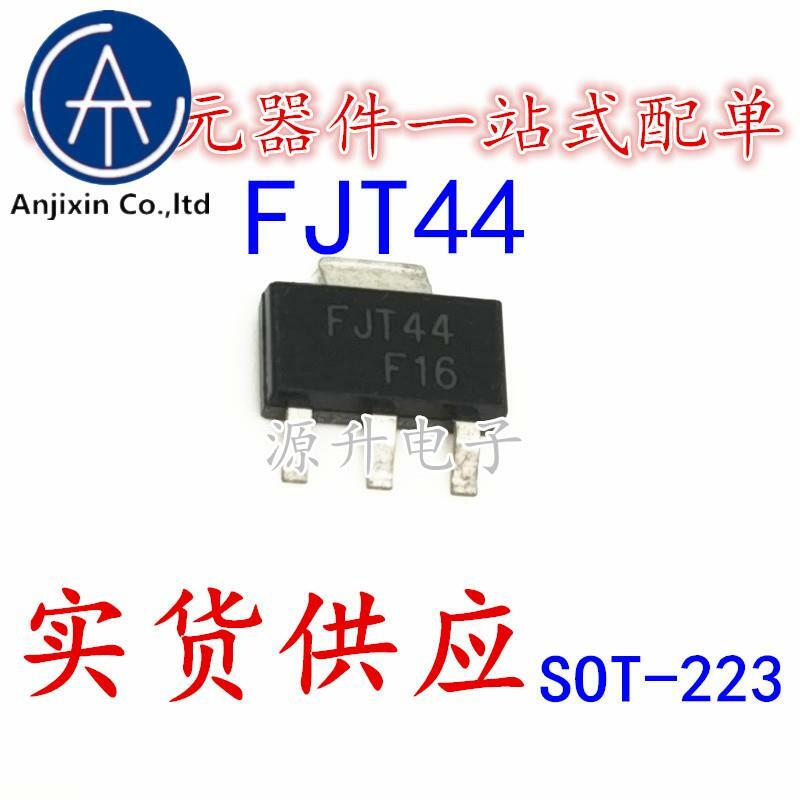 10 pçs 100% original novo fjt44ktf fjt44 npn epitaxial transistor de silício sot-223