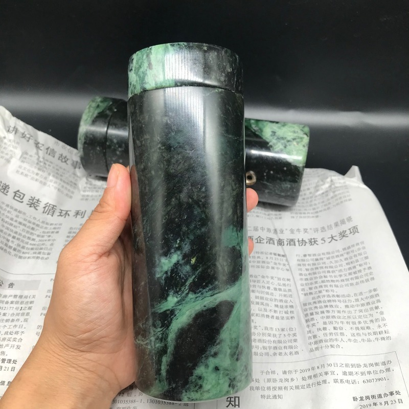 Tazza di Thermos della tazza di acqua di Wang Shi della medicina tibetana naturale della giada con la tazza di tè magnetica di sanità
