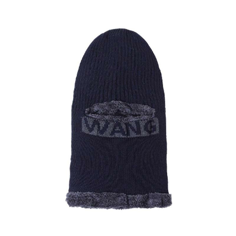 Зимняя Утепленная зимняя шапка с чехлом для лица, вязаное плюшевое теплое покрытие для головы, удобный уличный капюшон для зимы
