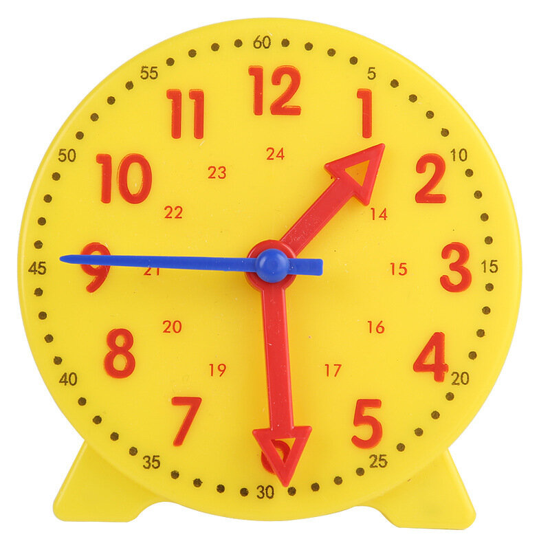 Montessori brinquedos educativos relógio para crianças, hora, minuto, segunda cognição, quebra-cabeças combinando, pré-escolar, ensino de Aids