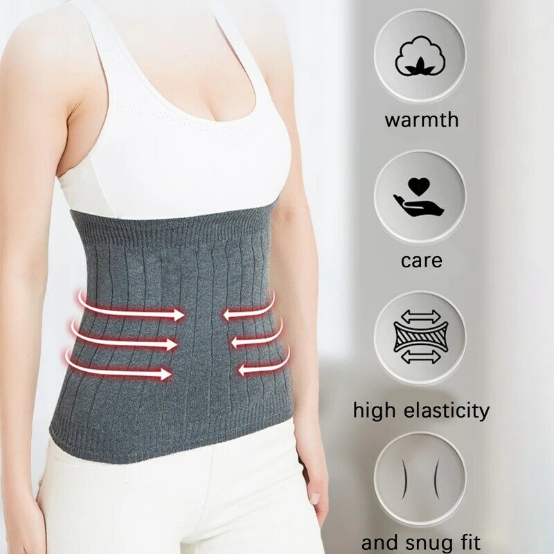 Эластичная двухслойная утолщенная дышащая термозащитная Талия для поддержки живота и спины, подогреватель давления, внутренняя одежда, зимний пояс