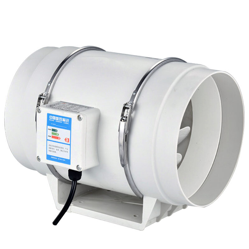GérHome-Ventilateur à flux alertes onal, extracteur de conduit de tuyau en ligne, ventilation de cuisine, ventilateur de nettoyage de l'air des toilettes, 4 ", 5", 6 ", 8", 220V